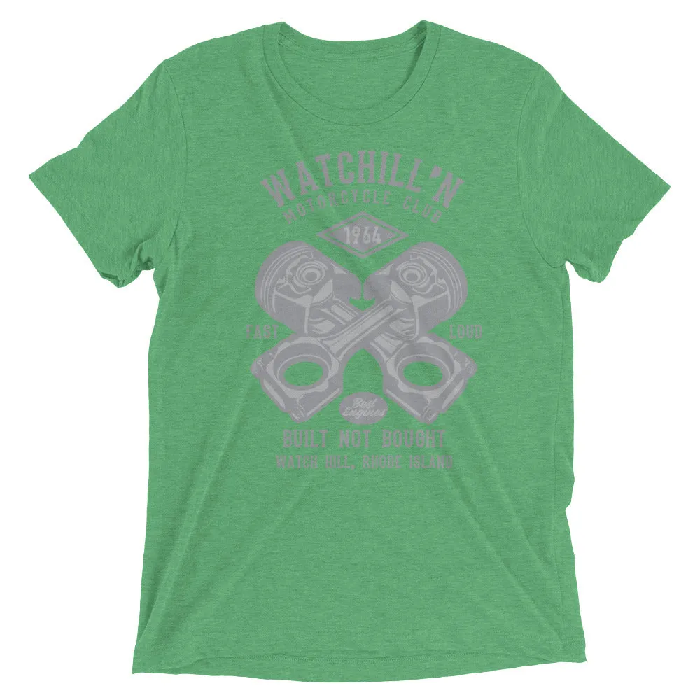 Watchill’n ‘Built Not Bought’ Unisex Short sleeve t-shirt (Grey)