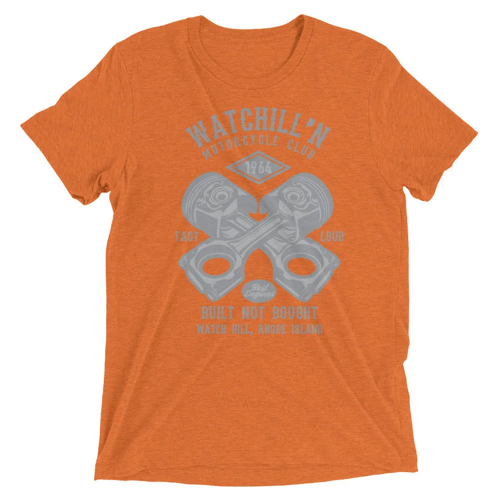 Watchill’n ‘Built Not Bought’ Unisex Short sleeve t-shirt (Grey)