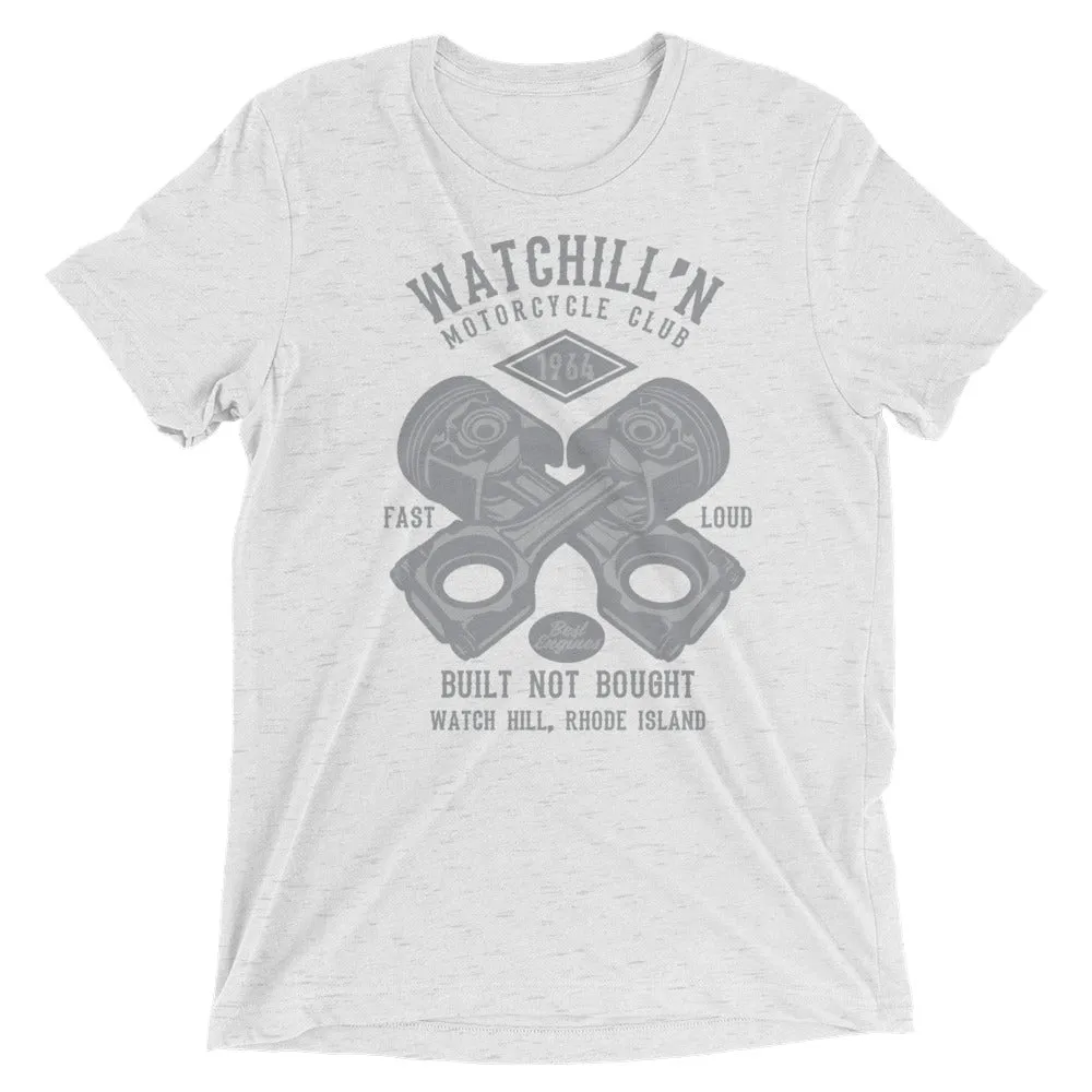 Watchill’n ‘Built Not Bought’ Unisex Short sleeve t-shirt (Grey)