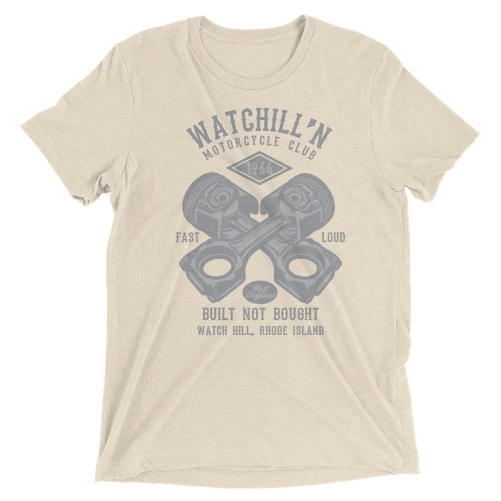 Watchill’n ‘Built Not Bought’ Unisex Short sleeve t-shirt (Grey)