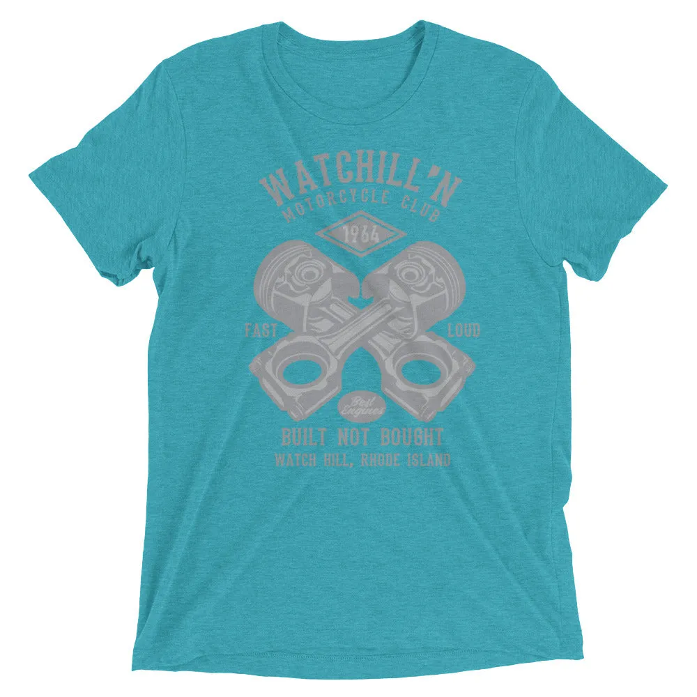 Watchill’n ‘Built Not Bought’ Unisex Short sleeve t-shirt (Grey)