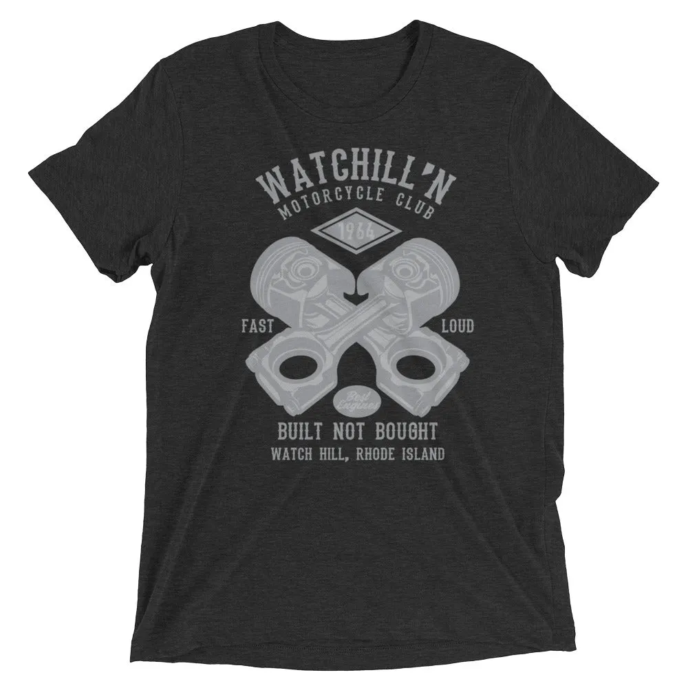 Watchill’n ‘Built Not Bought’ Unisex Short sleeve t-shirt (Grey)