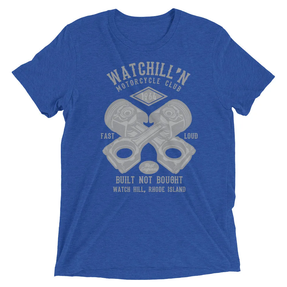 Watchill’n ‘Built Not Bought’ Unisex Short sleeve t-shirt (Grey)