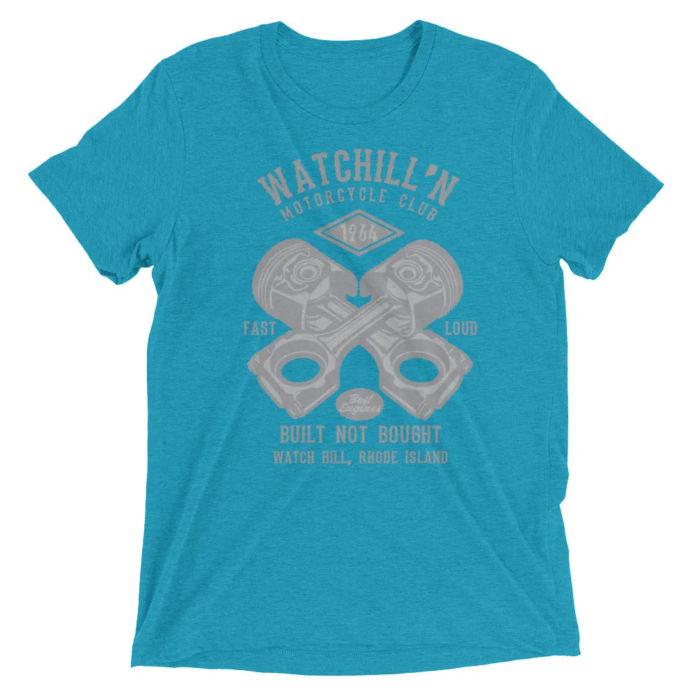 Watchill’n ‘Built Not Bought’ Unisex Short sleeve t-shirt (Grey)