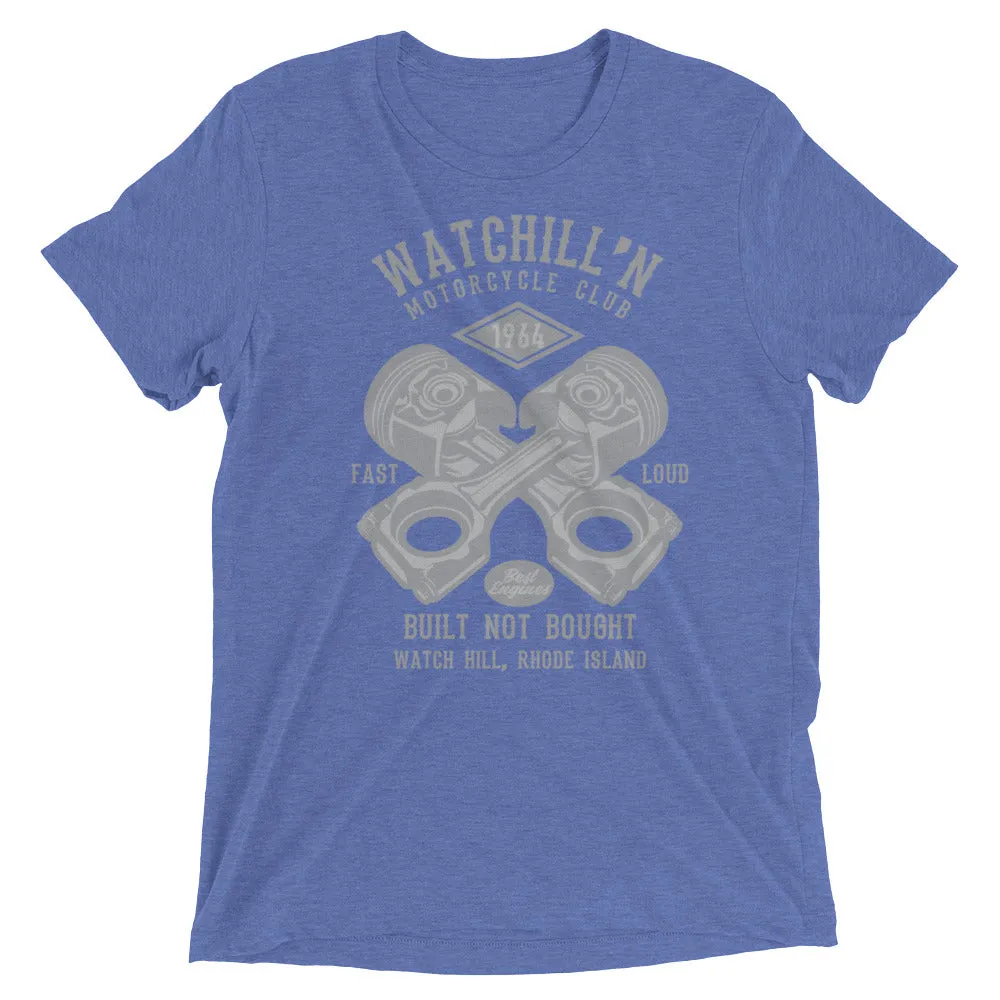 Watchill’n ‘Built Not Bought’ Unisex Short sleeve t-shirt (Grey)