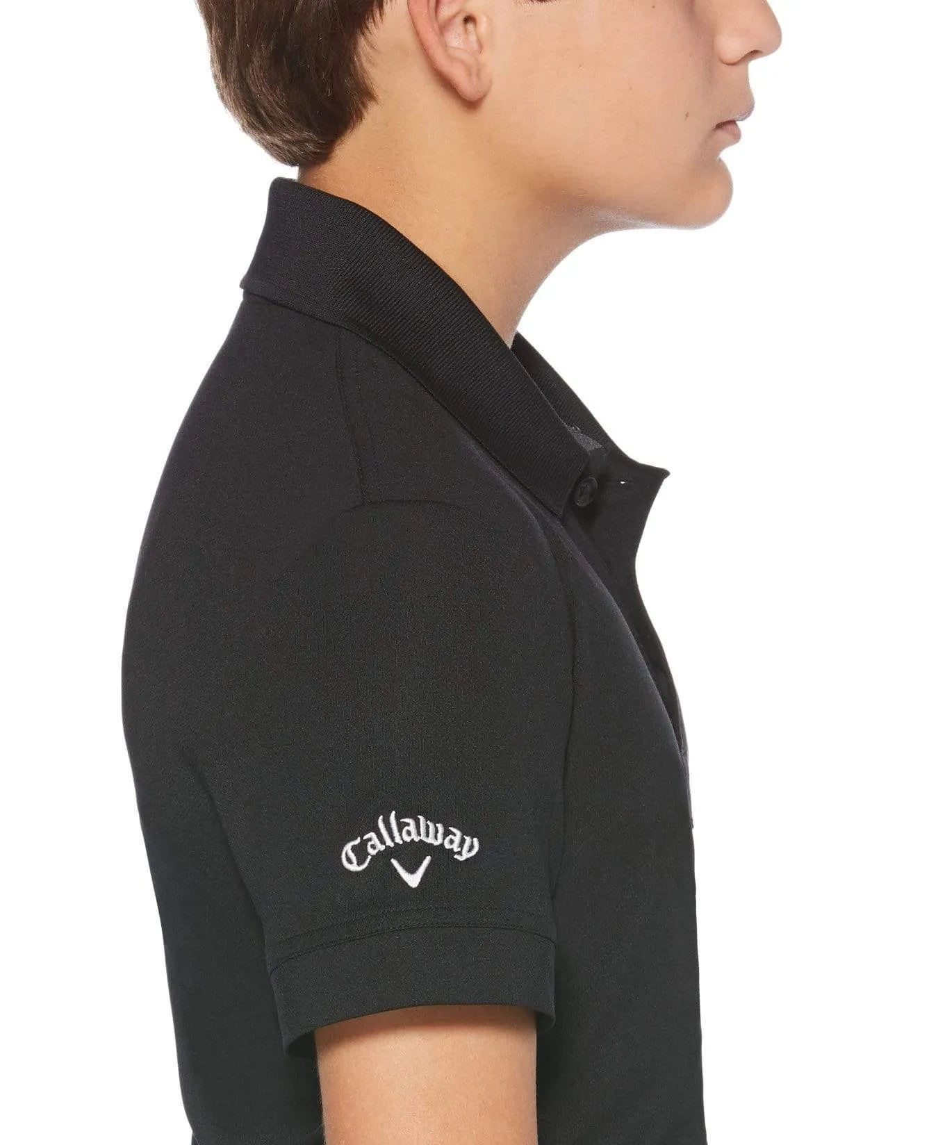 Youth Micro Hex Polo