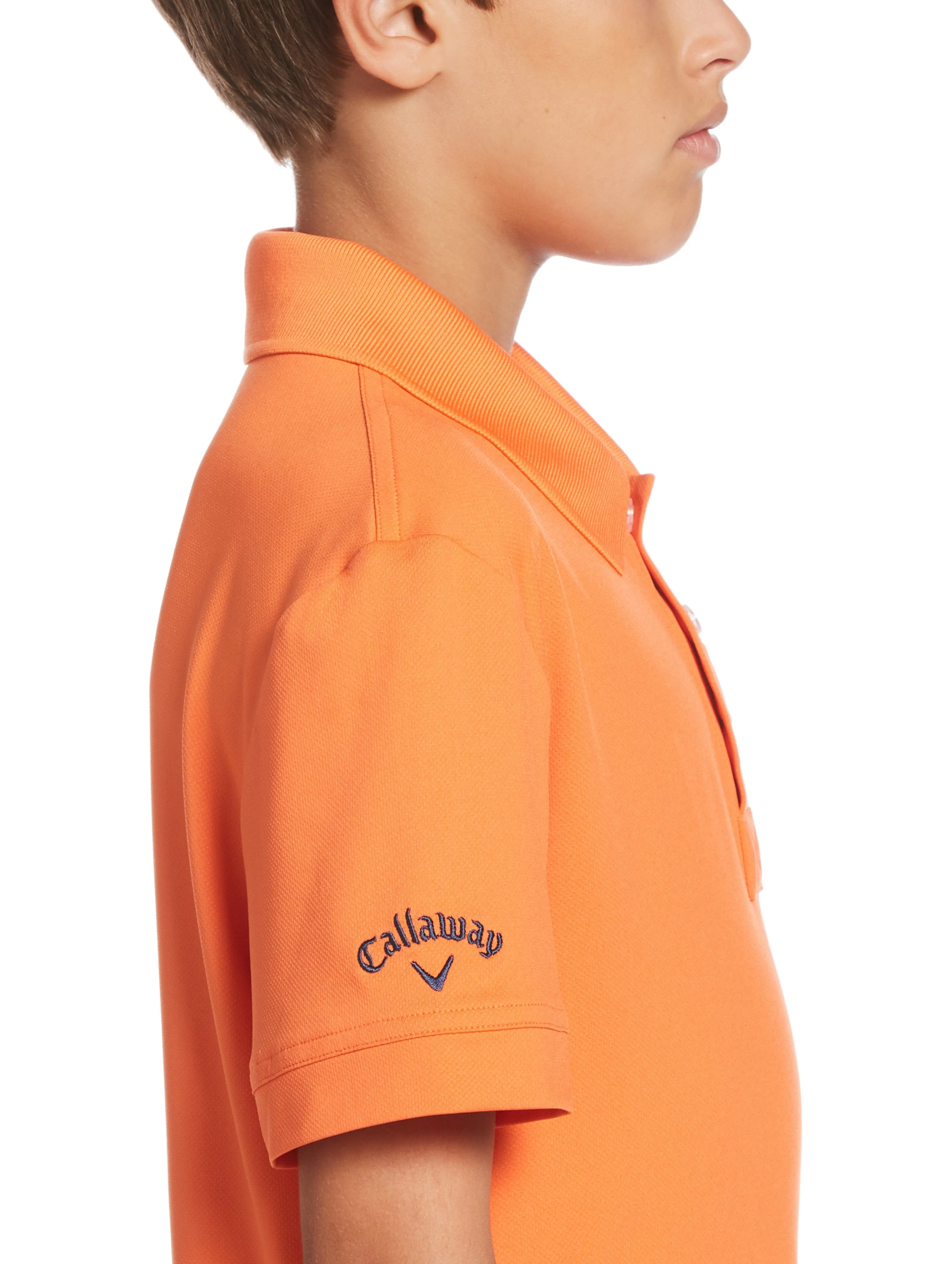 Youth Micro Hex Polo